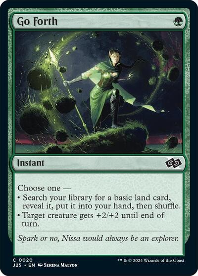 Go Forth J25 #20 (Near Mint Common) Magic: The Gathering: Foundations Jumpstart