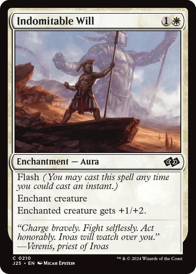 Indomitable Will J25 #210 (Near Mint Common) Magic: The Gathering: Foundations Jumpstart