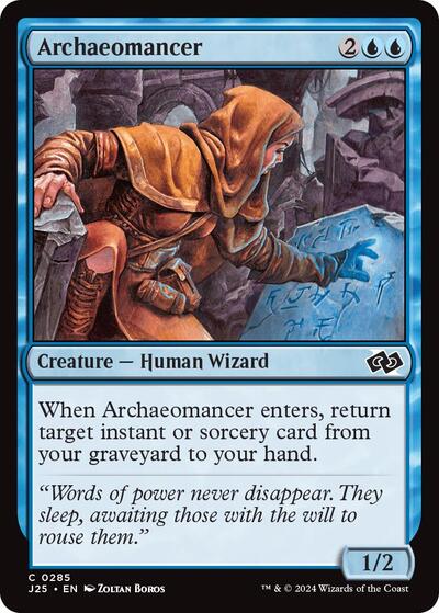 Archaeomancer J25 #285 (Near Mint Common) Magic: The Gathering: Foundations Jumpstart