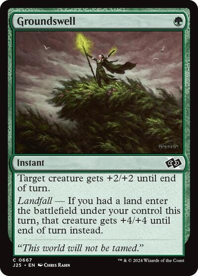 Groundswell J25 #667 (Near Mint Common) Magic: The Gathering: Foundations Jumpstart