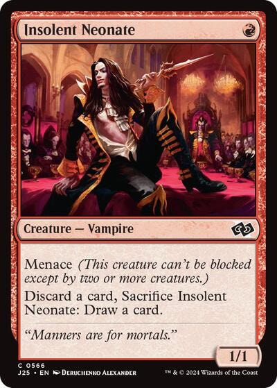 Insolent Neonate J25 #566 (Near Mint Common) Magic: The Gathering: Foundations Jumpstart