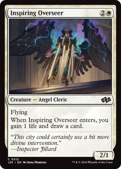 Inspiring Overseer J25 #212 (Near Mint Common) Magic: The Gathering: Foundations Jumpstart