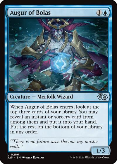 Augur of Bolas J25 #286 (Near Mint Uncommon) Magic: The Gathering: Foundations Jumpstart