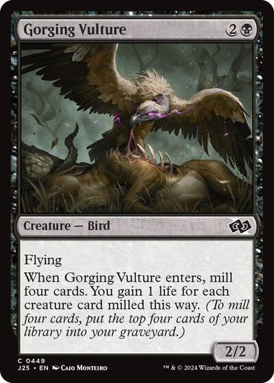 Gorging Vulture J25 #449 (Near Mint Common) Magic: The Gathering: Foundations Jumpstart