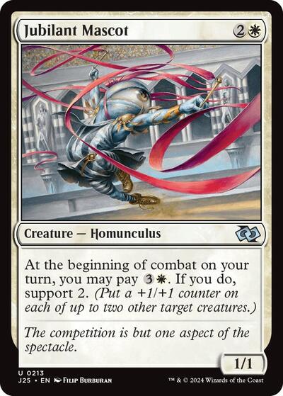 Jubilant Mascot J25 #213 (Near Mint Uncommon) Magic: The Gathering: Foundations Jumpstart