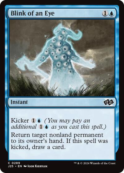 Blink of an Eye J25 #289 (Near Mint Common) Magic: The Gathering: Foundations Jumpstart