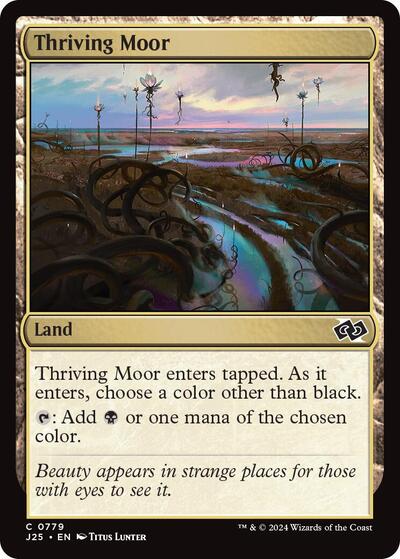 Thriving Moor J25 #779 (Near Mint Common) Magic: The Gathering: Foundations Jumpstart