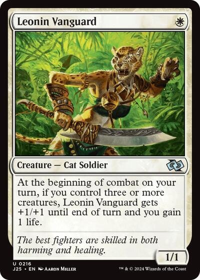 Leonin Vanguard J25 #216 (Near Mint Uncommon) Magic: The Gathering: Foundations Jumpstart