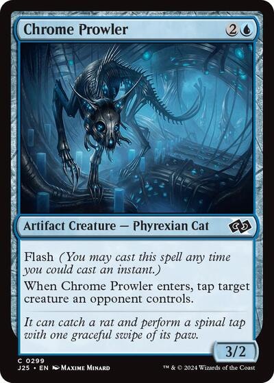 Chrome Prowler J25 #299 (Near Mint Common) Magic: The Gathering: Foundations Jumpstart
