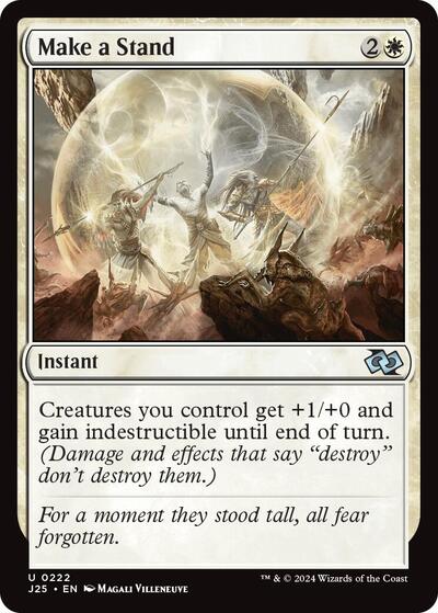 Make a Stand J25 #222 (Near Mint Uncommon) Magic: The Gathering: Foundations Jumpstart