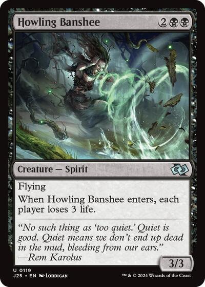 Howling Banshee J25 #119 (Near Mint Uncommon) Magic: The Gathering: Foundations Jumpstart