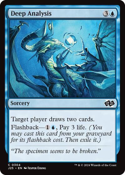 Deep Analysis J25 #304 (Near Mint Common) Magic: The Gathering: Foundations Jumpstart