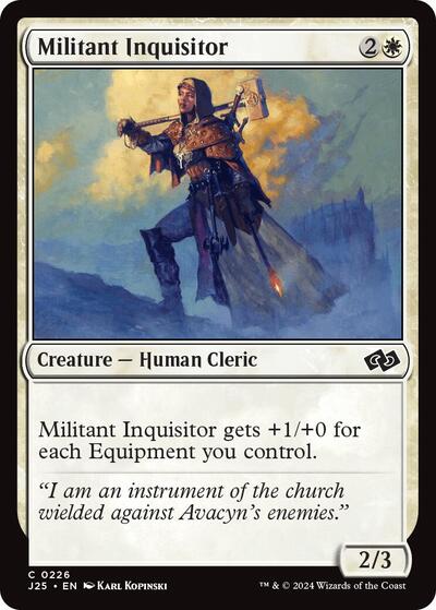 Militant Inquisitor J25 #226 (Near Mint Common) Magic: The Gathering: Foundations Jumpstart
