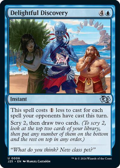 Delightful Discovery J25 #6 (Near Mint Uncommon) Magic: The Gathering: Foundations Jumpstart