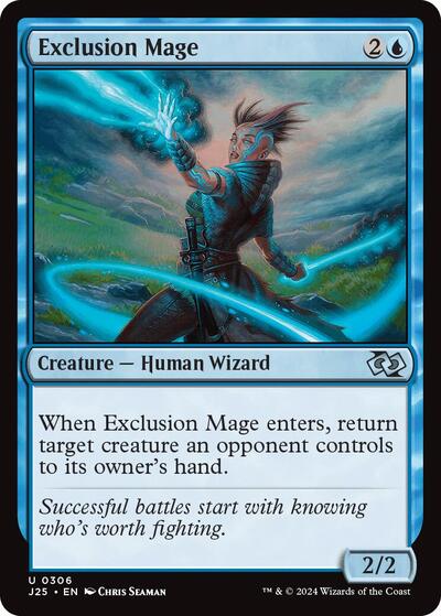 Exclusion Mage J25 #306 (Near Mint Uncommon) Magic: The Gathering: Foundations Jumpstart