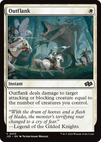 Outflank J25 #233 (Near Mint Common) Magic: The Gathering: Foundations Jumpstart