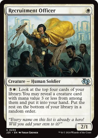 Recruitment Officer J25 #239 (Near Mint Uncommon) Magic: The Gathering: Foundations Jumpstart
