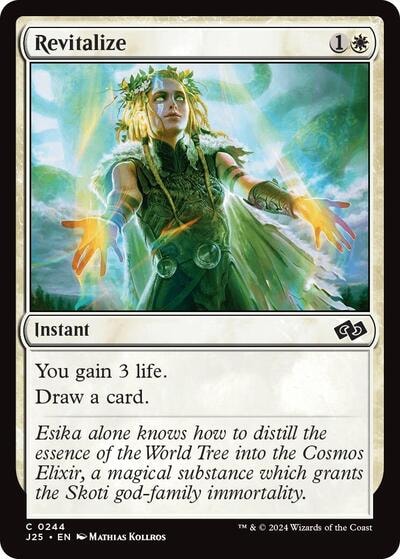 Revitalize J25 #244 (Near Mint Common) Magic: The Gathering: Foundations Jumpstart