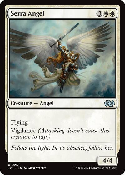 Serra Angel J25 #251 (Near Mint Uncommon) Magic: The Gathering: Foundations Jumpstart