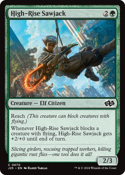 High Rise Sawjack J25 #670 (Near Mint Common) Magic: The Gathering: Foundations Jumpstart