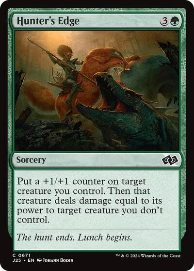 Hunters Edge J25 #671 (Near Mint Common) Magic: The Gathering: Foundations Jumpstart