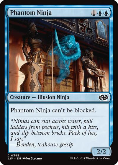 Phantom Ninja J25 #345 (Near Mint Common) Magic: The Gathering: Foundations Jumpstart