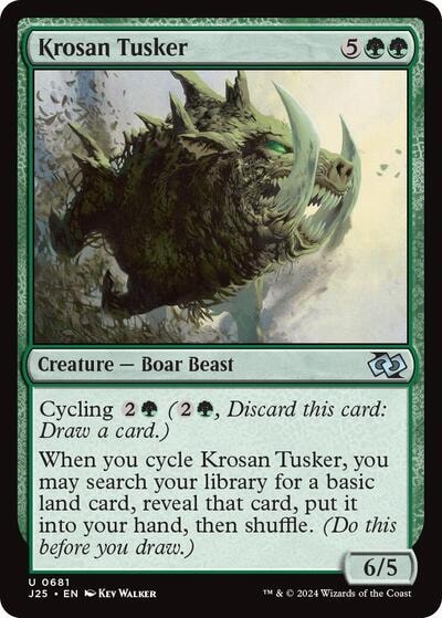 Krosan Tusker J25 #681 (Near Mint Uncommon) Magic: The Gathering: Foundations Jumpstart