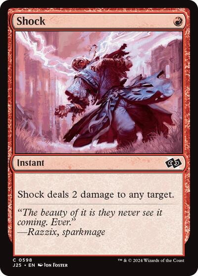 Shock J25 #598 (Near Mint Common) Magic: The Gathering: Foundations Jumpstart