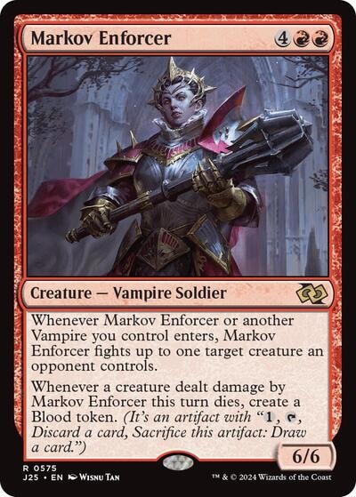Markov Enforcer J25 #575 (Near Mint Rare) Magic: The Gathering: Foundations Jumpstart