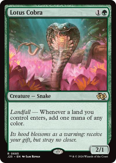 Lotus Cobra J25 #685 (Near Mint Rare) Magic: The Gathering: Foundations Jumpstart