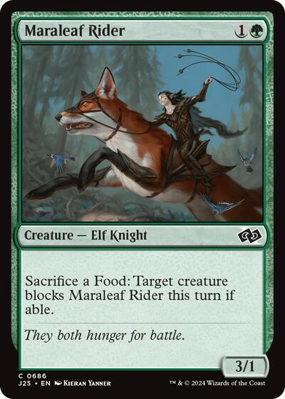Maraleaf Rider J25 #686 (Near Mint Common) Magic: The Gathering: Foundations Jumpstart
