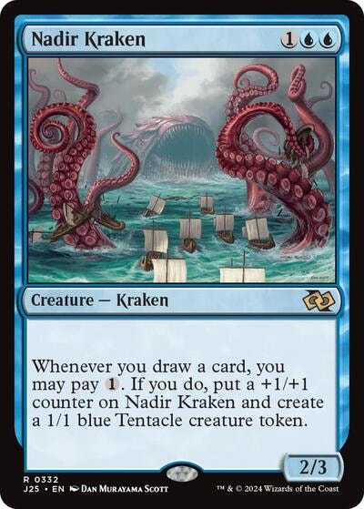 Nadir Kraken J25 #332 (Near Mint Rare) Magic: The Gathering: Foundations Jumpstart
