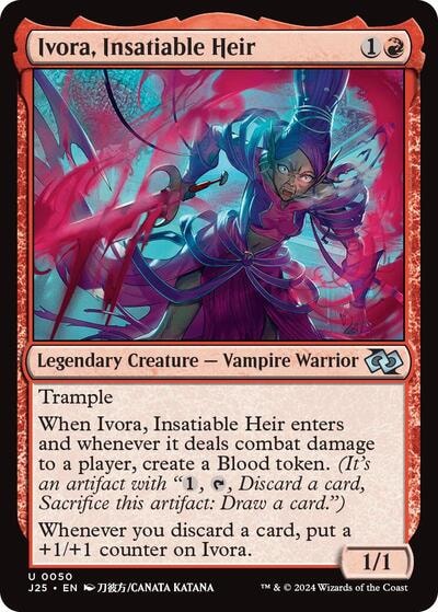 Ivora Insatiable Heir Anime J25 #50 (Near Mint Uncommon) Magic: The Gathering: Foundations Jumpstart