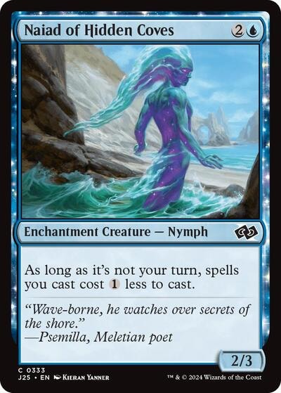 Naiad of Hidden Coves J25 #333 (Near Mint Common) Magic: The Gathering: Foundations Jumpstart