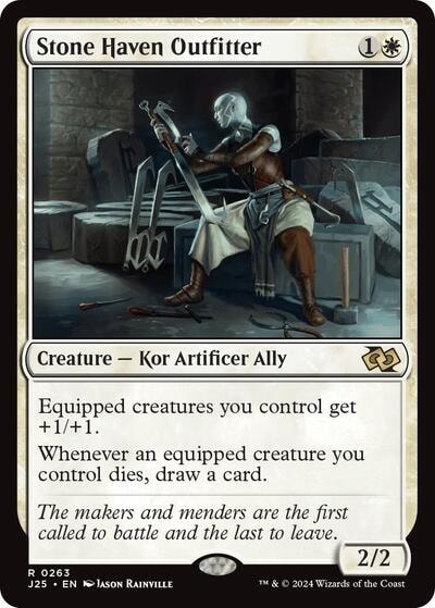 Stone Haven Outfitter J25 #263 (Near Mint Rare) Magic: The Gathering: Foundations Jumpstart