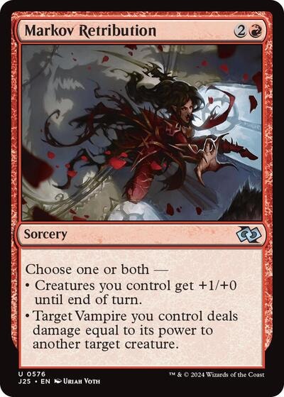 Markov Retribution J25 #576 (Near Mint Uncommon) Magic: The Gathering: Foundations Jumpstart