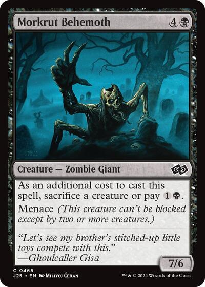 Morkrut Behemoth J25 #465 (Near Mint Common) Magic: The Gathering: Foundations Jumpstart