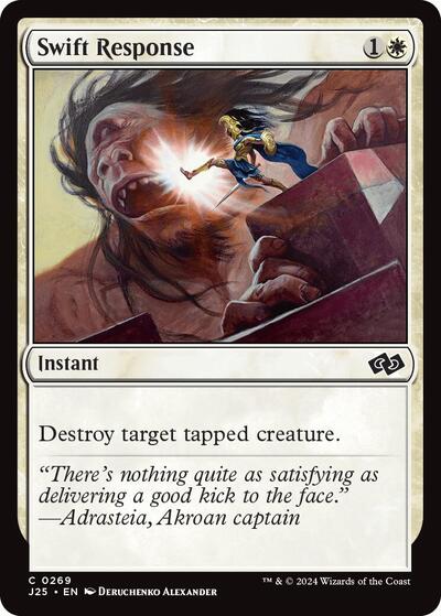 Swift Response J25 #269 (Near Mint Common) Magic: The Gathering: Foundations Jumpstart