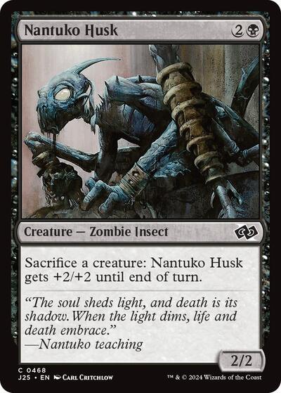 Nantuko Husk J25 #468 (Near Mint Common) Magic: The Gathering: Foundations Jumpstart
