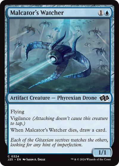 Malcators Watcher J25 #324 (Near Mint Common) Magic: The Gathering: Foundations Jumpstart