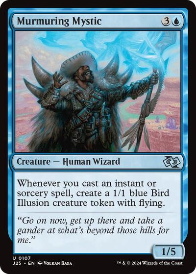 Murmuring Mystic J25 #107 (Near Mint Uncommon) Magic: The Gathering: Foundations Jumpstart