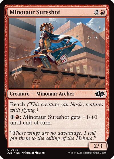 Minotaur Sureshot J25 #578 (Near Mint Common) Magic: The Gathering: Foundations Jumpstart