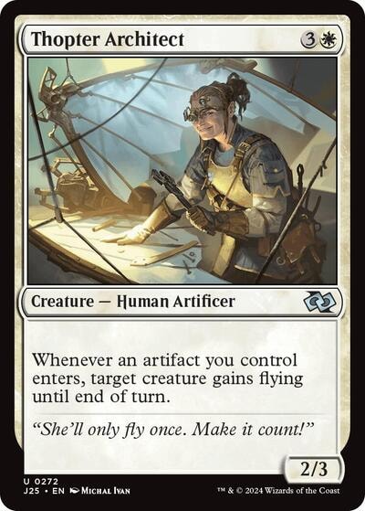 Thopter Architect J25 #272 (Near Mint Uncommon) Magic: The Gathering: Foundations Jumpstart