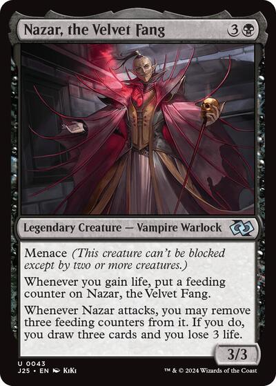 Nazar the Velvet Fang Anime J25 #43 (Near Mint Uncommon) Magic: The Gathering: Foundations Jumpstart