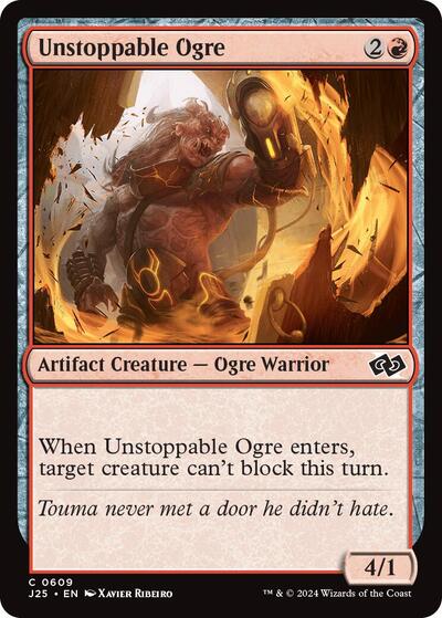 Unstoppable Ogre J25 #609 (Near Mint Common) Magic: The Gathering: Foundations Jumpstart