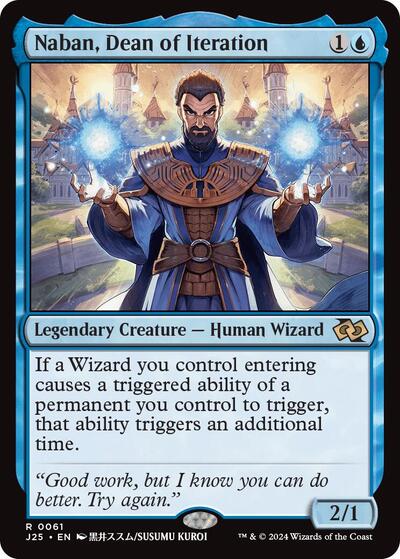 Naban Dean of Iteration Anime J25 #61 (Near Mint Rare) Magic: The Gathering: Foundations Jumpstart