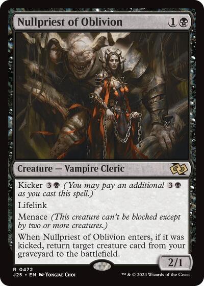 Nullpriest of Oblivion J25 #472 (Near Mint Rare) Magic: The Gathering: Foundations Jumpstart