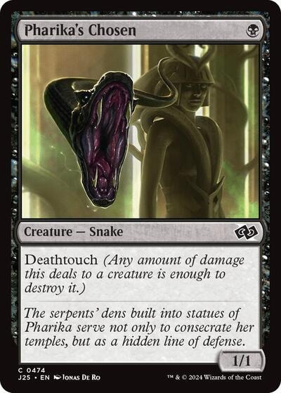 Pharikas Chosen J25 #474 (Near Mint Common) Magic: The Gathering: Foundations Jumpstart