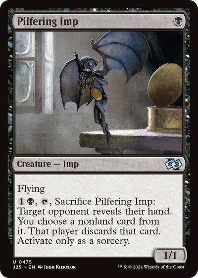 Pilfering Imp J25 #475 (Near Mint Uncommon) Magic: The Gathering: Foundations Jumpstart