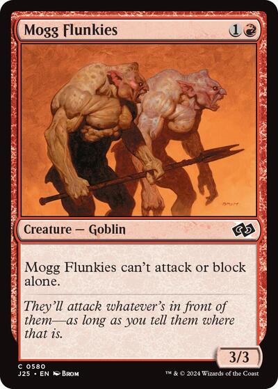 Mogg Flunkies J25 #580 (Near Mint Common) Magic: The Gathering: Foundations Jumpstart